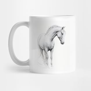 White Horse Mug